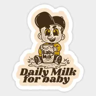 Daily milk for baby Sticker